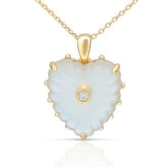 Mother of Pearl Heart Necklace