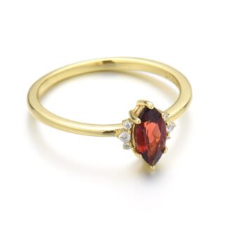 Garnet Marquise Ring
