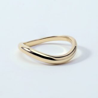 Slim Wave Ring – 14K Gold-Plated Sterling Silver