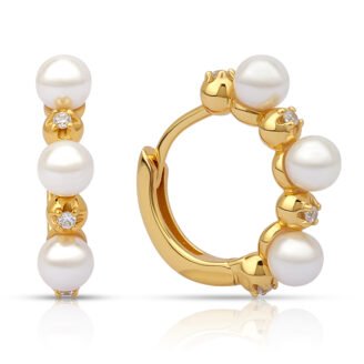 Pearl Hoop Earrings