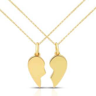 Best Friend Heart Necklaces for 2