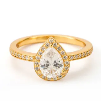 Unique Pear Engagement Ring