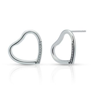 Hollow Heart Stud Earrings