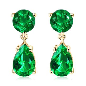 Emerald Teardrop Earrings