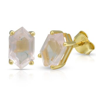 Hexagon Stud Earrings