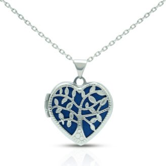 Tree of Life Heart Locket Necklace