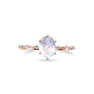 Moonstone Birthstone Ring