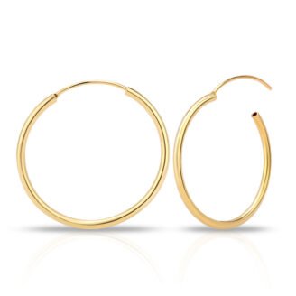 Oversized Gold Hoop Earrings — 5.5 cm