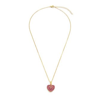 CZ Heart Pendant Necklace