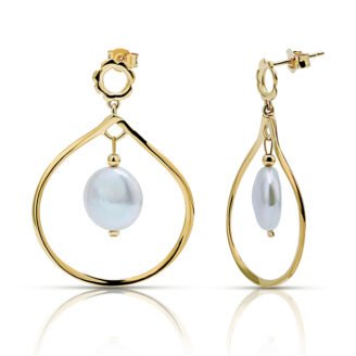 Teardrop Baroque Pearl Drop Earrings