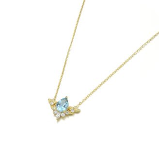 Sky Blue Topaz Pendant Necklace