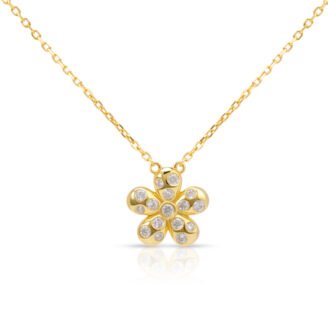 CZ Flower Necklace